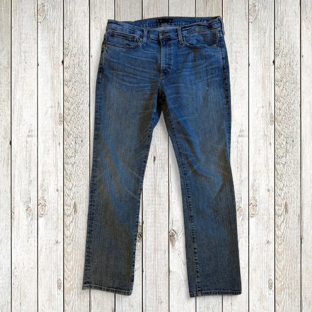 Madewell Men's Slim Jeans W36 L30 Medium Wash Straight Slim Fit Denim Pants